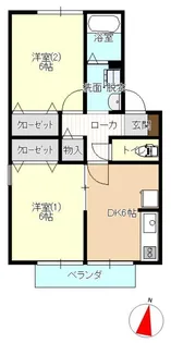こゆるぎ館 A棟【2階】の間取り