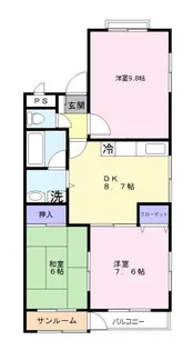 ルーラル速星【3階】の間取り