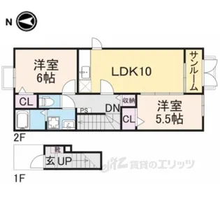 エアリー【2階】の間取り