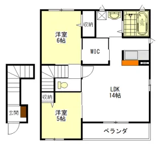 秋桜タウン E棟【2階】の間取り