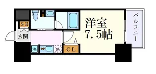 パークアクシス名古屋山王橋【6階】の間取り