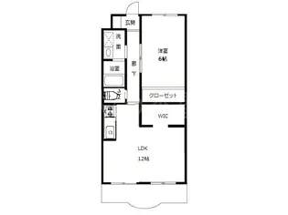 エストメンツ中泉【1階】の間取り