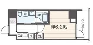 クレヴィスタ阪東橋III【3階】の間取り