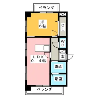 第3奥村マンション【1階】の間取り