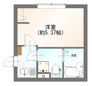 クレスト中台B【1階】の間取り