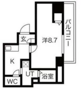 エヌエムキャトフヴァン【10階】の間取り