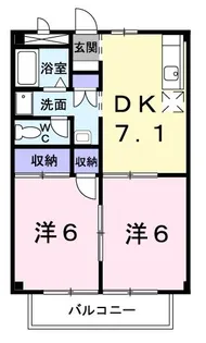クレスト栄【2階】の間取り