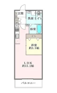 ラ・テール【1階】の間取り