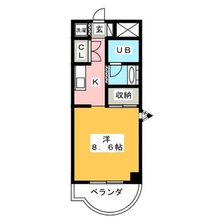 Heights Showa【2階】の間取り