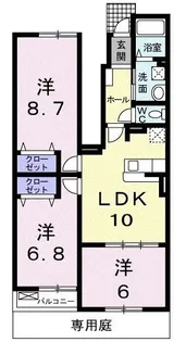 フェリーチェ【1階】の間取り
