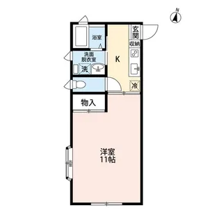 モントレー多賀城【1階】の間取り