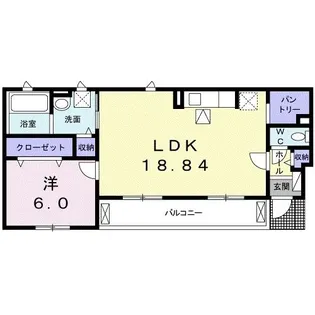 ガーデンあかつき【1階】の間取り