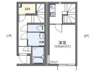 レオネクストグランデーム越谷【1階】の間取り