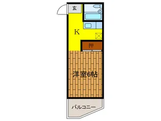 ぐりーんはうす【1階】の間取り