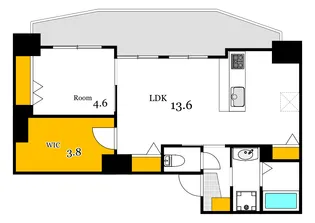 リノリノアパートメント土橋【11階】の間取り