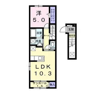 カーサ グラシオッソ A【2階】の間取り