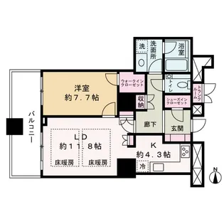 ザ・梅田タワー【27階】の間取り