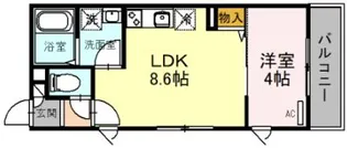 ゼフィルス【3階】の間取り