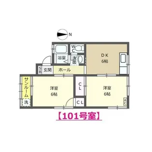 パールハイツ【1階】の間取り