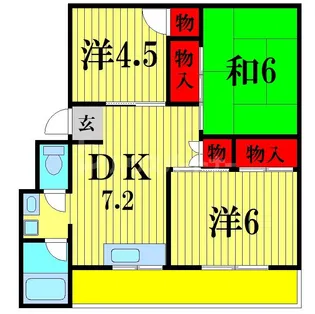 加藤コーポラス【3階】の間取り