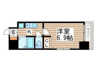 アミティエ・船橋駅前【11階】の間取り