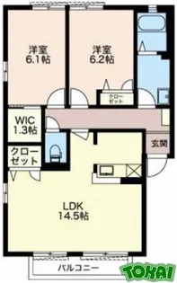 ディアスMI【1階】の間取り