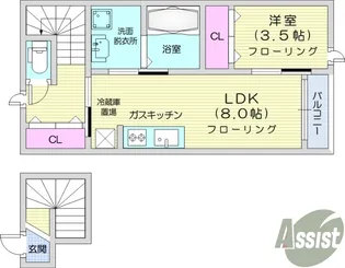 緑ヶ丘4丁目新築AP【2階】の間取り