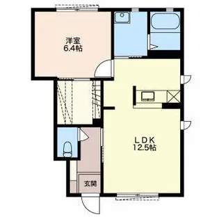 メゾンクリスタル A【1階】の間取り