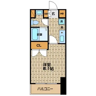 ウェルネス【5階】の間取り