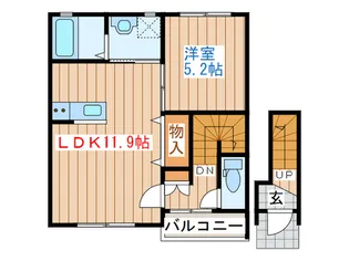 ナチュ-ル ハイム【2階】の間取り