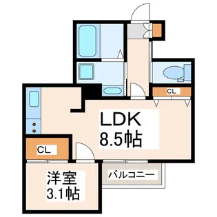 グランソル【1階】の間取り