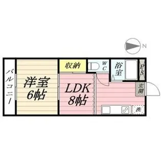 第3磯部コーポB【2階】の間取り