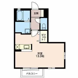 ビューハイツすずらんV【1階】の間取り