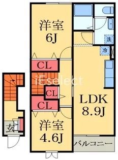 エレガントハイツ【2階】の間取り