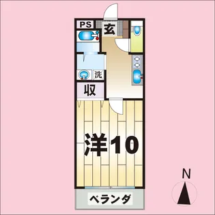 めろん館【1階】の間取り