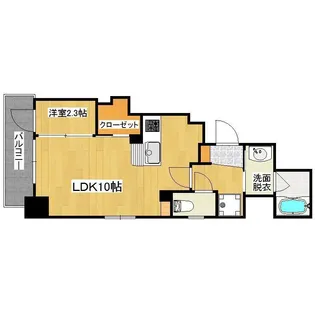 フロンティア加治屋【9階】の間取り