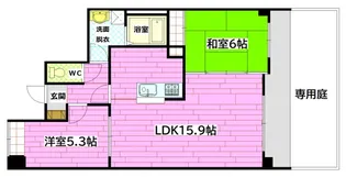 ベルプラザ祇園新道【1階】の間取り