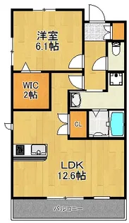 カーサ・ビアンカ【3階】の間取り