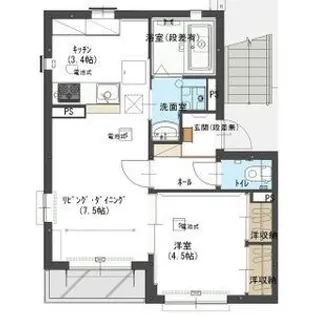 シュエットA【2階】の間取り
