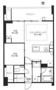 プレミスト代々木大山【6階】の間取り
