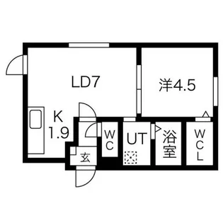 Flan N3【1階】の間取り