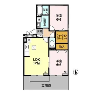 ジェントリー【1階】の間取り