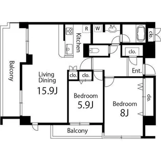 ガーデン杉並方南【3階】の間取り