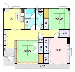ハイツイーグル【1階】の間取り