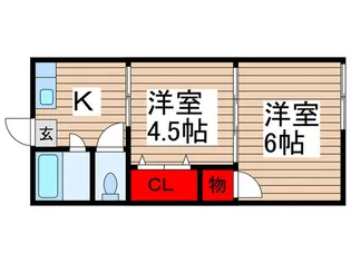 こじまマンション【1階】の間取り