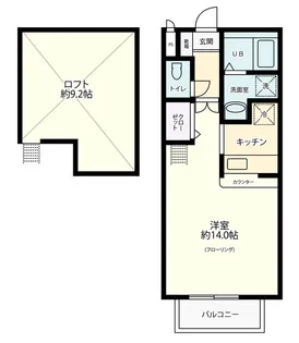 グラビスコート【2階】の間取り