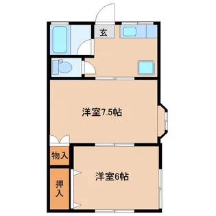 菱沼ハイリビング【1階】の間取り