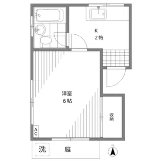 泉ハウス【1階】の間取り