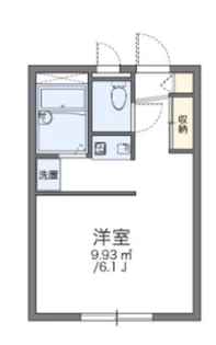 レオパレスデルニエKII【1階】の間取り