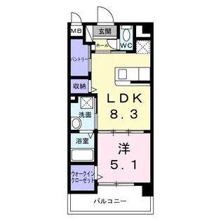 グレース パグーロF【1階】の間取り